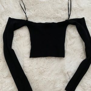 Long sleeve crop top